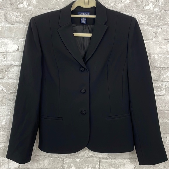 Ann Taylor Black Blazer Jacket - Picture 1 of 4